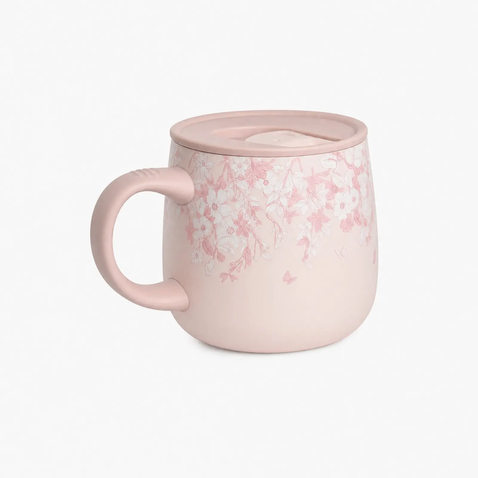 TYESO термокружка PALETTE Ceramic Flowers, 355 мл, цвет Розовый — дополнительный ракурс